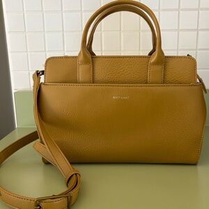 Matt & Nat Gloria Bag Yellow Mustard Vegan purse satchel Crossbody handbag